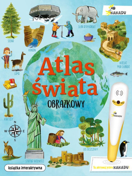 KAKADU Atlas świata obrazkowy - książka interaktywna
