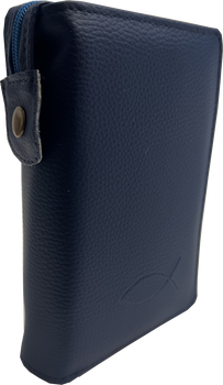 Okładka skórzana na Biblię Tysiąclecia granat