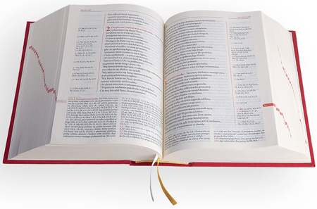 Biblia Edycja Świętego Pawła Biblia Plus - płótno czerwona - oprawa twarda