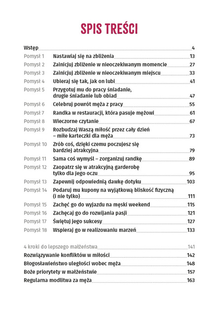 18 pomysłów na okazanie miłości mężowi + 4 kroki do lepszego małżeństwa - Małgorzata Wołochowicz