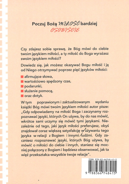 Bóg mówi twoim językiem miłości Jak doświadczyć i wyrazić Bożą miłość - Gary Chapman - oprawa miękka