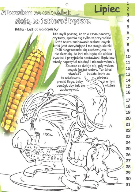 Z Biblią i kredką 2024 - Kalendarz dla dzieci