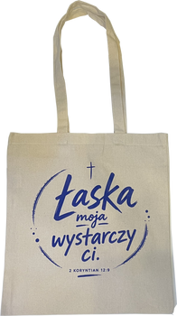 Torba bawełniana naturalna - Łaska Moja wystarczy ci. 2 Koryntian 12,9