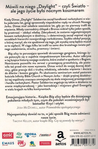 Bóg ulicy - poruszająca spowiedź bossa narkobiznesu - Dimas Salaberrios - oprawa miękka