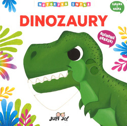 Dinozaury Motoryka smyka - ruchome obrazki zabawa  i nauka - wiek 1+