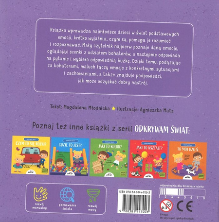 To moje emocje - Odkrywam świat - książka z okienkiem