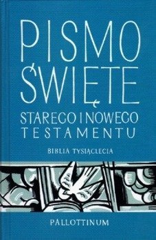 Biblia Tysiąclecia A4 Papieska twarda niebieska