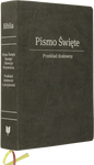 Biblia Stare i Nowe Przymierze Przekład dosłowny EIB duża ekoskóra PU grafit