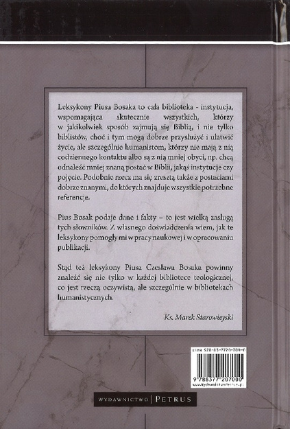 Leksykon Instytucje Biblii - Pius Czesław Bosak - oprawa twarda