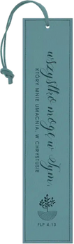 Zakładka skórzana z napisem - Wszystko mogę w Tym, który...