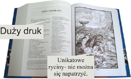 Biblia Tysiąclecia A4 Papieska twarda biała w eleganckim kartonie w obwolucie
