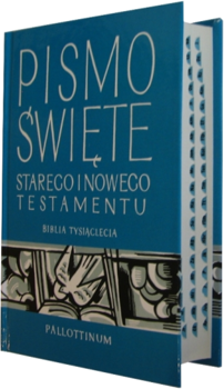 Biblia Tysiąclecia mała twarda index oazowa niebieska