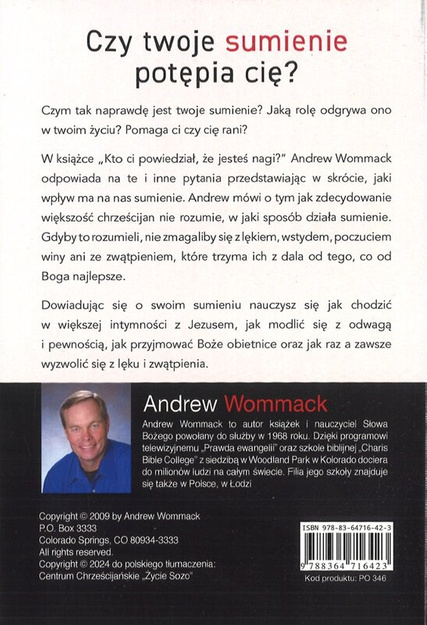 Kto ci powiedział, że jesteś nagi - Andrew Wommack - oprawa miękka