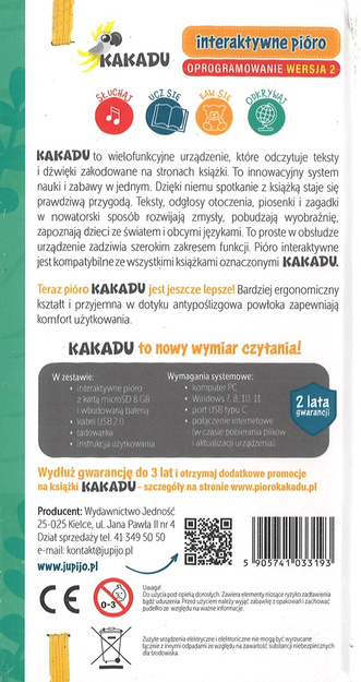 Zestaw KAKADU Dookoła świata Wyszukaj i policz Książka interaktywna z piórem