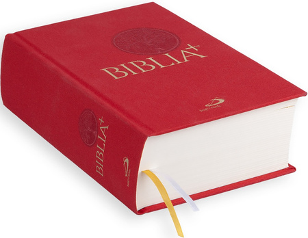 Biblia Edycja Świętego Pawła Biblia Plus - płótno czerwona z paginacją - oprawa twarda