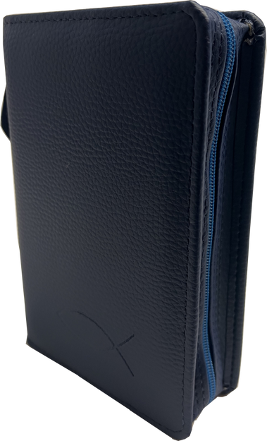 Okładka skórzana na Biblię Tysiąclecia granat