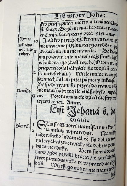 Nowy Testament w przekładzie Szymona Budnego rok 1574 wydanie II - Biblia Neświecka
