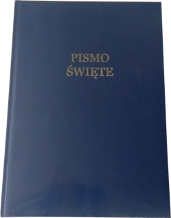 Uwspółcześniona Biblia Gdańska UBG A4 XXL duża twarda duża czcionka