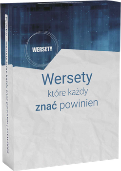 Wersety które każdy znać powinien - pudełko z wersetami na kartach