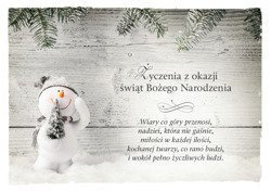 Kartka składana Boże Narodzenie 8 - Wiary co góry przenosi