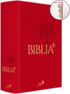 Biblia Edycja Świętego Pawła Biblia Plus - płótno czerwona z paginacją - oprawa twarda