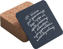 Podstawka korkowa – Wiara jest gwarancją tego… Hbr 11,1