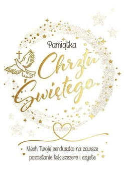 Kartka Karnet B6 - Pamiątka Chrztu Świętego