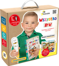 Zestaw KAKADU Wszystko gra! Poznajemy i strumenty muzyczne książka interaktywna z piórem