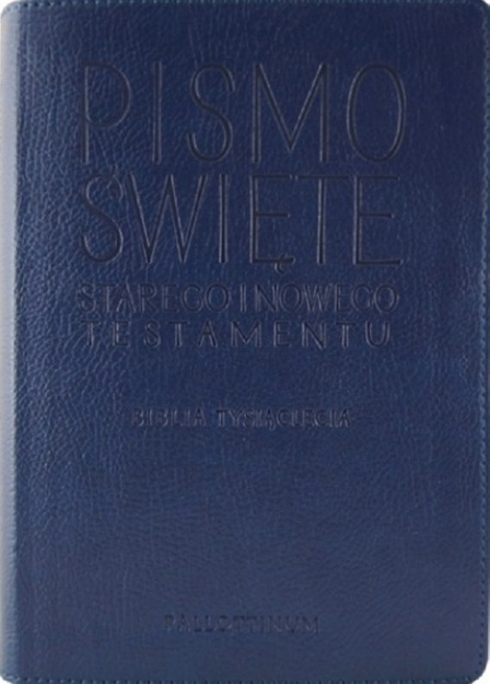Biblia Tysiąclecia mała eko pielgrzyma index granat