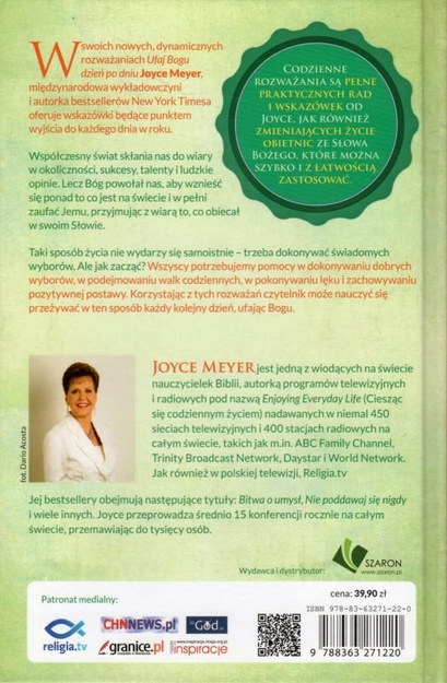 Ufaj Bogu dzień po dniu 365 rozważań - Joyce Meyer - oprawa miękka