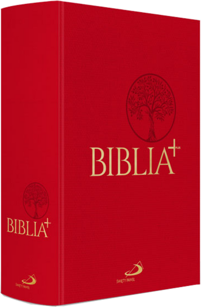Biblia Edycja Świętego Pawła Biblia Plus - płótno czerwona - oprawa twarda