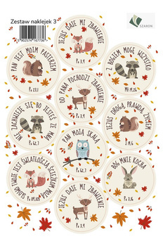 Zestaw naklejek - zwierzątka