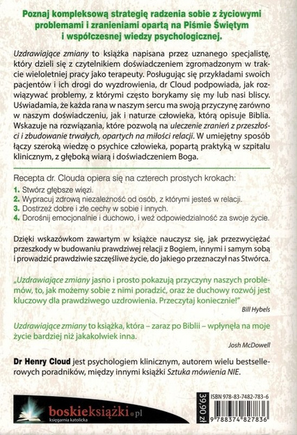 Uzdrawiające zmiany - dr Henry Cloud - oprawa miękka