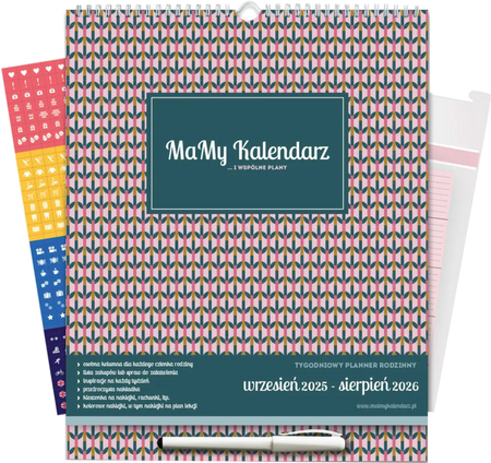 MaMy Kalendarz tygodniowy 2025/2026 Pachnący ogród - wiszacy