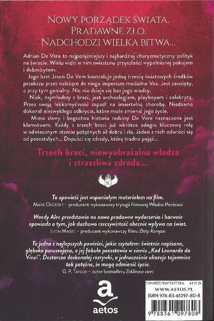 Syn zatracenia - Saga "Kroniki Braci" - księga III - Wendy Alec - oprawa miękka