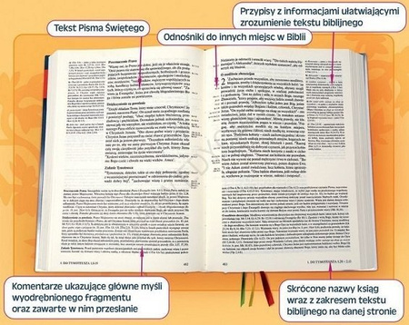 Biblia Edycja Świętego Pawła duża twarda index brąz