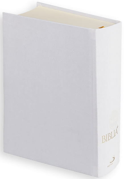 Biblia Edycja Świętego Pawła Biblia Plus - płótno biała z paginacją - oprawa twarda