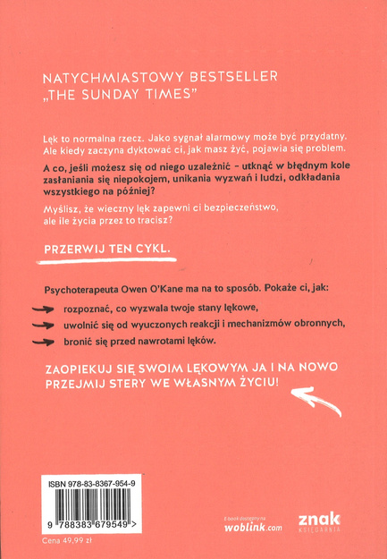 Uzależnieni od lęku Jak porzucić nawyk niepokojenia się - Owen O'Kane - oprawa miekka