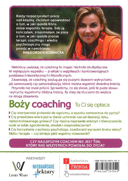 Boży coaching. To ci się opłaca Jak Biblia może pomóc w terapii - Małgorzata Kornacka