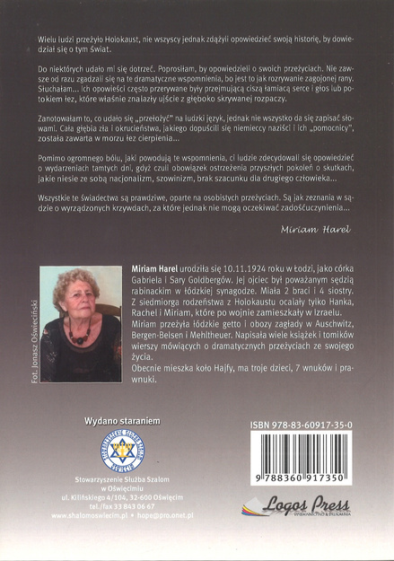 Przeżyliśmy aby opowiedzieć... - Miriam Harel - oprawa miękka