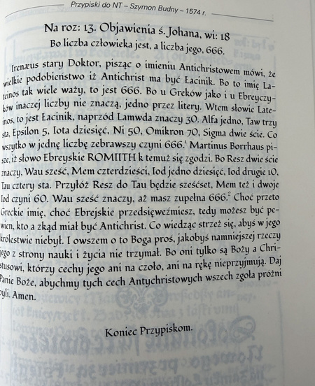 Nowy Testament w przekładzie Szymona Budnego rok 1574 wydanie II - Biblia Neświecka