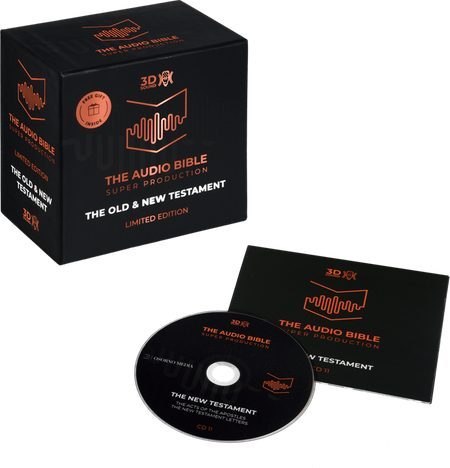 The Audio Bible Super Production -edycja limitowana - Stary i Nowy Testament BOX wersja angielskojezyczna - CD/MP3 