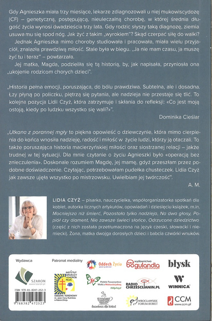 Utkana z porannej mgły - historia prawdziwa - Lidia Czyż - oprawa miękka
