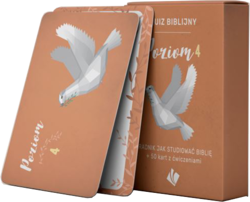 Quiz biblijny Poziom 4 Pudełko z kartami Poradnik jak studiować Biblię