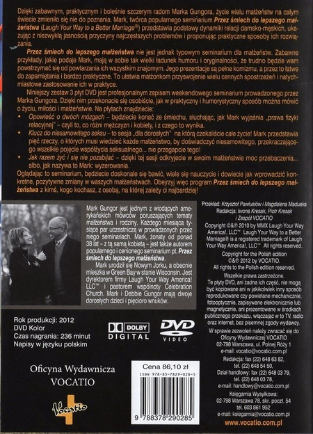 Przez śmiech do lepszego małżeństwa - Mark Gungor - 3xDVD