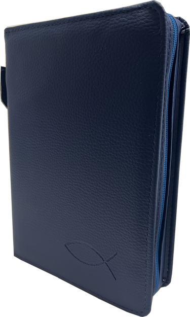 Okładka skórzana na Biblię Tysiąclecia dużą granat