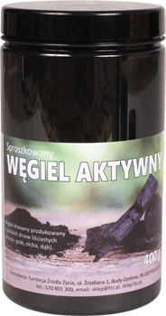 Węgiel drzewny aktywny sproszkowany - 400 g