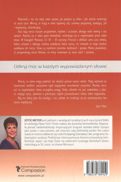 Zmień słowa, a zmienisz swoje życie - Joyce Meyer - oprawa miękka