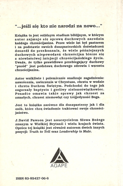 Normalne Narodziny Chrześcijanina - David Pawson 