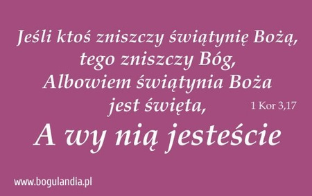 Magnes 50 na lodówkę Jeśli ktoś zniszczy świątynię